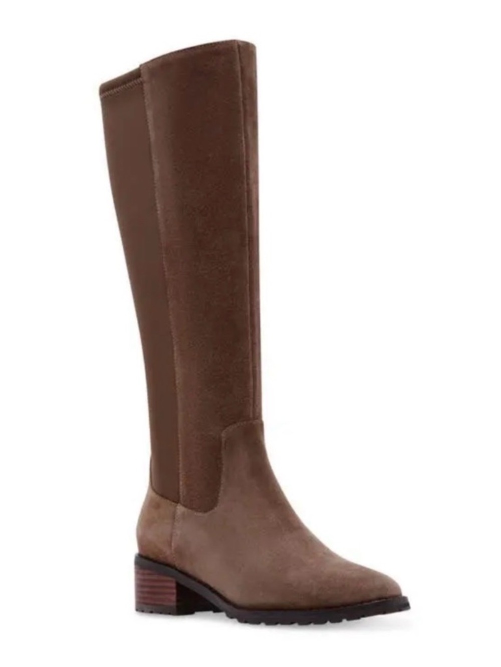 Blondo Symone Waterproof Knee High Boots side zipper cow suede leather 9.5